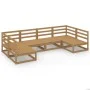 6-teiliges Gartenmöbel-Set aus massivem Kiefernholz von , Gartensets - Ref: Foro24-3076122, Preis: 387,71 €, Rabatt: %