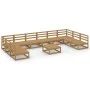 11-teiliges Gartenmöbel-Set aus massivem Zirbenholz von , Gartensets - Ref: Foro24-3076157, Preis: 797,79 €, Rabatt: %