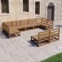 9-piece solid pine wood garden furniture set by , Garden sets - Ref: Foro24-3076162, Price: 597,17 €, Discount: %