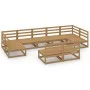 9-piece solid pine wood garden furniture set by , Garden sets - Ref: Foro24-3076162, Price: 597,17 €, Discount: %