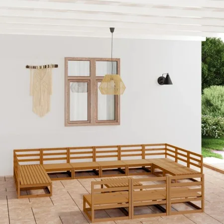 Juego de muebles de jardín 14 piezas madera maciza de pino de , Conjuntos de jardín - Ref: Foro24-3076197, Precio: 968,38 €, ...