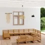 Juego de muebles de jardín 14 piezas madera maciza de pino de , Conjuntos de jardín - Ref: Foro24-3076197, Precio: 968,38 €, ...