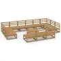 Juego de muebles de jardín 14 piezas madera maciza de pino de , Conjuntos de jardín - Ref: Foro24-3076197, Precio: 968,38 €, ...