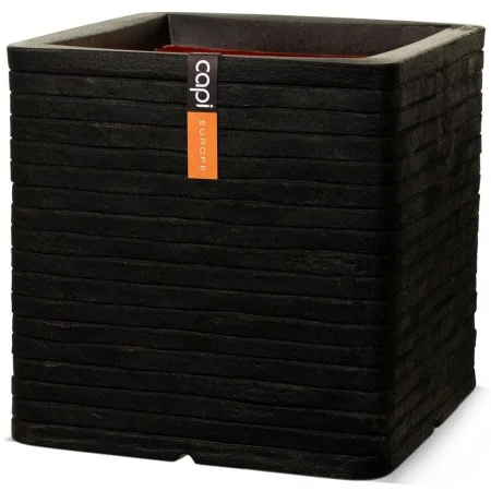Capi Planter Nature Row square black 40x40 cm KBLRO903 by Capi, Pots and planters - Ref: Foro24-424254, Price: 91,75 €, Disco...