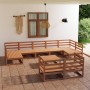 10-piece solid pine wood garden furniture set by , Garden sets - Ref: Foro24-3076207, Price: 719,13 €, Discount: %