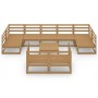 10-piece solid pine wood garden furniture set by , Garden sets - Ref: Foro24-3076207, Price: 719,13 €, Discount: %