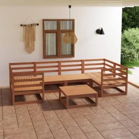 7-piece solid pine wood garden furniture set by , Garden sets - Ref: Foro24-3076247, Price: 456,96 €, Discount: %