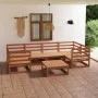 Juego de muebles de jardín 7 piezas madera maciza de pino de , Conjuntos de jardín - Ref: Foro24-3076247, Precio: 456,92 €, D...