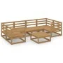 Juego de muebles de jardín 7 piezas madera maciza de pino de , Conjuntos de jardín - Ref: Foro24-3076247, Precio: 456,92 €, D...