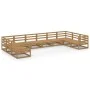10-teiliges Gartenmöbel-Set aus massivem Kiefernholz von , Gartensets - Ref: Foro24-3076272, Preis: 706,87 €, Rabatt: %