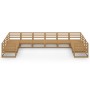 10-teiliges Gartenmöbel-Set aus massivem Kiefernholz von , Gartensets - Ref: Foro24-3076272, Preis: 716,22 €, Rabatt: %