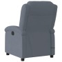 Dark gray velvet reclining massage chair by , Armchairs - Ref: Foro24-371809, Price: 252,85 €, Discount: %