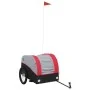 Bicycle trailer, black and red, 45 kg, made of iron. by , Bicycle trailers - Ref: Foro24-94125, Price: 88,60 €, Discount: %