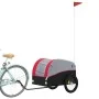 Bicycle trailer, black and red, 45 kg, made of iron. by , Bicycle trailers - Ref: Foro24-94125, Price: 88,60 €, Discount: %