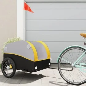 Bicycle trailer, black and yellow iron, 45 kg by , Bicycle trailers - Ref: Foro24-94127, Price: 77,16 €, Discount: %