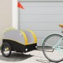 Remolque para bicicleta hierro negro y amarillo 45 kg de , Remolques para bicicletas - Ref: Foro24-94127, Precio: 70,28 €, De...