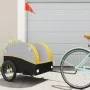 Remolque para bicicleta hierro negro y amarillo 45 kg de , Remolques para bicicletas - Ref: Foro24-94127, Precio: 77,16 €, De...