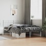 Bettgestell aus weißem Metall mit Kopfteil 140x200 cm von , Betten und Lattenroste - Ref: Foro24-373741, Preis: 102,68 €, Rab...