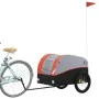 Fahrradanhänger aus schwarzem und orangefarbenem Eisen 45 kg von , Fahrradanhänger - Ref: Foro24-94131, Preis: 79,64 €, Rabat...
