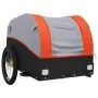 Fahrradanhänger aus schwarzem und orangefarbenem Eisen 45 kg von , Fahrradanhänger - Ref: Foro24-94131, Preis: 79,64 €, Rabat...