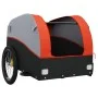 Fahrradanhänger aus schwarzem und orangefarbenem Eisen 45 kg von , Fahrradanhänger - Ref: Foro24-94131, Preis: 79,64 €, Rabat...
