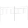 Cabecero de metal blanco 180 cm de , Cabeceros y pies de cama - Ref: Foro24-373776, Precio: 33,37 €, Descuento: %