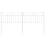 Cabecero de metal blanco 180 cm de , Cabeceros y pies de cama - Ref: Foro24-373776, Precio: 33,37 €, Descuento: %