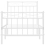 Metallbettgestell mit Kopf- und Fußteil weiß 75x190 cm von , Betten und Lattenroste - Ref: Foro24-373748, Preis: 69,73 €, Rab...