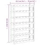 Solid pine wood wine rack for 42 bottles. by , Wine racks - Ref: Foro24-373381, Price: 43,52 €, Discount: %
