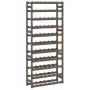 Solid gray pine wood wine rack for 77 bottles by , Wine racks - Ref: Foro24-373383, Price: 65,96 €, Discount: %