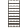 Solid gray pine wood wine rack for 77 bottles by , Wine racks - Ref: Foro24-373383, Price: 69,76 €, Discount: %