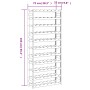 Flaschenregal für 77 Flaschen massives Kiefernholz grau von , Weinregale - Ref: Foro24-373383, Preis: 69,76 €, Rabatt: %