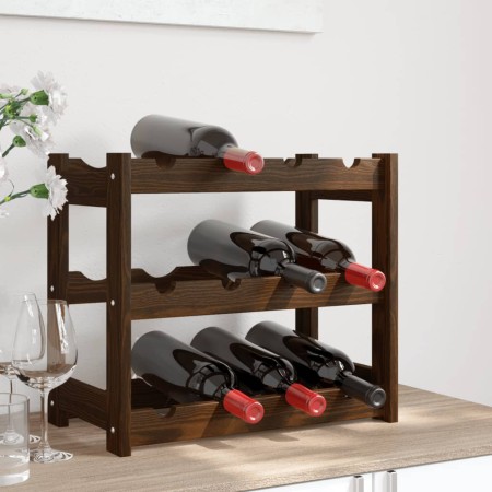 Flaschenregal für 12 Flaschen massives Zirbenholz braun von , Weinregale - Ref: Foro24-373388, Preis: 23,21 €, Rabatt: %