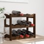 Solid pine wood wine rack for 12 bottles in brown color. by , Wine racks - Ref: Foro24-373388, Price: 23,21 €, Discount: %