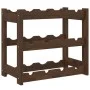 Solid pine wood wine rack for 12 bottles in brown color. by , Wine racks - Ref: Foro24-373388, Price: 22,75 €, Discount: %