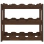 Solid pine wood wine rack for 12 bottles in brown color. by , Wine racks - Ref: Foro24-373388, Price: 23,21 €, Discount: %