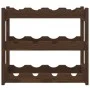 Solid pine wood wine rack for 12 bottles in brown color. by , Wine racks - Ref: Foro24-373388, Price: 22,75 €, Discount: %