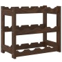 Solid pine wood wine rack for 12 bottles in brown color. by , Wine racks - Ref: Foro24-373388, Price: 23,21 €, Discount: %