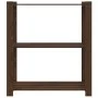 Solid pine wood 3-level shelf in brown, 80x38x90 cm by , Industrial shelving - Ref: Foro24-373397, Price: 47,71 €, Discount: %
