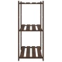 3-stöckiges Bücherregal aus massivem Kiefernholz braun 80x38x90 cm von , Industrieregale - Ref: Foro24-373397, Preis: 46,43 €...