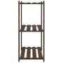 Solid pine wood 3-level shelf in brown, 80x38x90 cm by , Industrial shelving - Ref: Foro24-373397, Price: 47,71 €, Discount: %