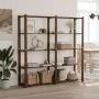 5-stöckiges Bücherregal aus massivem Kiefernholz braun 170x38x170 cm von , Industrieregale - Ref: Foro24-373395, Preis: 98,51...