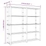 5-stöckiges Bücherregal aus massivem Kiefernholz braun 170x38x170 cm von , Industrieregale - Ref: Foro24-373395, Preis: 98,51...