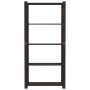 5-stöckiges Bücherregal aus massivem Kiefernholz schwarz 80x38x170 cm von , Industrieregale - Ref: Foro24-373407, Preis: 58,7...