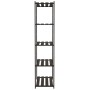 5-stöckiges Bücherregal aus massivem Kiefernholz schwarz 80x38x170 cm von , Industrieregale - Ref: Foro24-373407, Preis: 58,7...