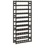 Solid black pine wood wine rack for 77 bottles by , Wine racks - Ref: Foro24-373405, Price: 77,21 €, Discount: %