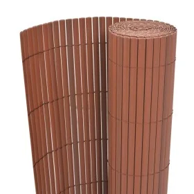 Brauner doppelseitiger Gartenzaun aus PVC 90x300 cm von vidaXL, Zaunpaneele - Ref: Foro24-43625, Preis: 35,62 €, Rabatt: %