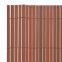 Brauner doppelseitiger Gartenzaun aus PVC 90x300 cm von vidaXL, Zaunpaneele - Ref: Foro24-43625, Preis: 41,09 €, Rabatt: %