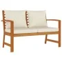 4-piece garden dining set with solid acacia wood cushions by , Garden sets - Ref: Foro24-3154978, Price: 496,61 €, Discount: %
