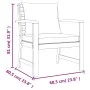 4-piece garden dining set with solid acacia wood cushions by , Garden sets - Ref: Foro24-3154978, Price: 496,61 €, Discount: %